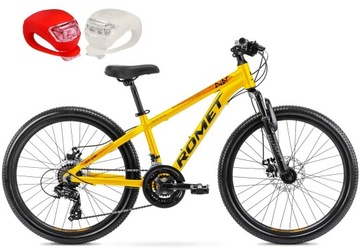 ROWER GÓRSKI MTB ROMET RAMBLER DIRT 24 SHIMANO OŚWIETLENIE STOPKA GRATIS