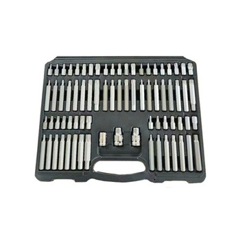 НАБОР БИТ TORX 75 ЭЛЕМЕНТОВ IMBUS SPLINE RIBE КОРОБКА