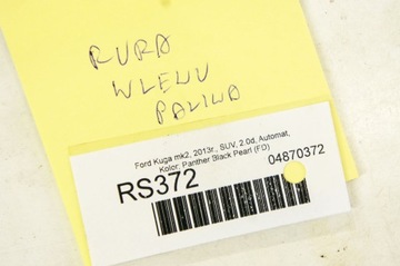 RS372 Ford Kuga Mk2 II 2.0d Rura Wlew Paliwa