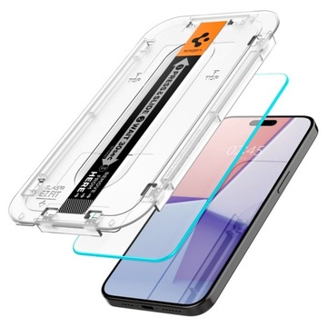 2x Szkło Hartowane SPIGEN GLAS.tR EZ FIT + Aplikator do iPhone 15 Pro Max