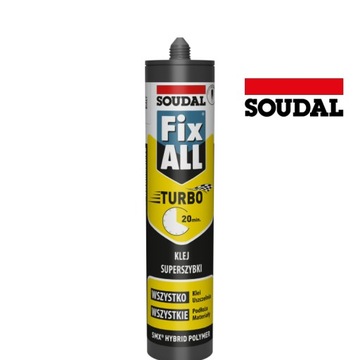 SOUDAL KLEJ FIX ALL Turbo Uszczelniacz Biały 290ml
