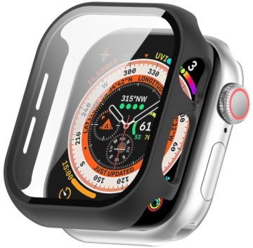 ETUI OCHRONNE + SZKŁO HARTOWANE 2W1 DO APPLE WATCH 10 / 11 46MM | CZARNY