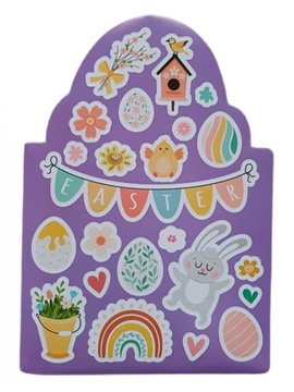 Пасхальные наклейки Пасхальные яйца Банни Куриный микс 3 x 10 карт мин 450 шт.