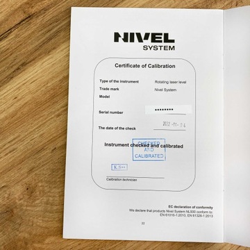 NIWELATOR LASEROWY NIVEL SYSTEM NL520R DIGITAL CZERWONY LASER + AKCESORIA