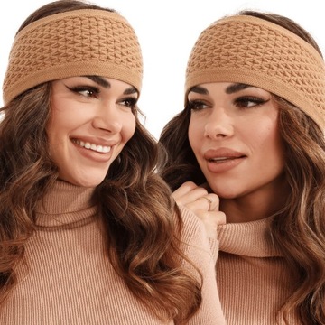 OPASKA DAMSKA NA GŁOWĘ USZY NAUSZNIKI TURBAN CZAPKA CIEPŁA SZEROKA KOLORY