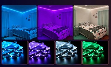 Taśma LED RGB kolorowa 15m + pilot Bluetooth