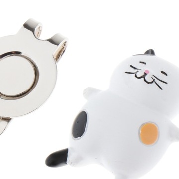 Зажимы для шляп для гольфа Инструмент для маркировки мячей для гольфа, крепящийся к козырьку шляпы, подарок для гольфиста, белый