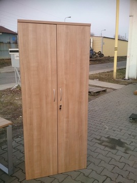 Гардероб, письменный стол, тумба+контейнер (груз на колесах), дуб Сонома