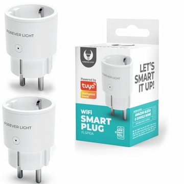 Gniazdko WiFi inteligentne smart wtyczka 10A 2 szt