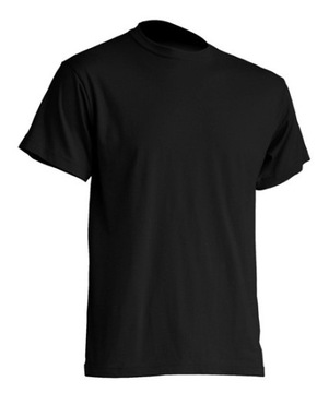 T-SHIRT MĘSKA koszulka PREMIUM 190g JHK TSRA-190 czarna BK r. XXL