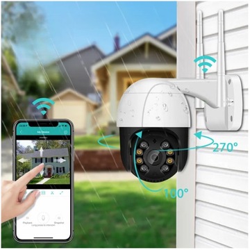 НАРУЖНАЯ ВРАЩАЮЩАЯСЯ КАМЕРА WIFI IP ZOOM 8MP 8MPx