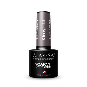 CLARESA GREY HYBRID POLISH GREY 214 5мл