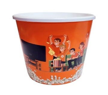 Wiaderko na popcorn chipsy przekąski 2,2l pojemnik kubełek 39013