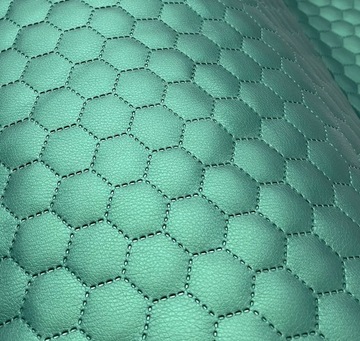 Materiał Eco Eko skóra Pikowana TAPETA NA ŚCIANĘ