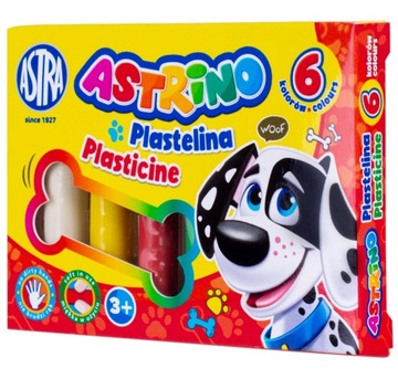 ASTRINO PLASTELINA 6 KOLORÓW ASTRA