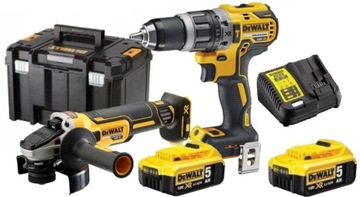 НАБОР КОМБИНИРОВАННОГО ЭЛЕКТРОИНСТРУМЕНТА DeWALT DCK2080P2T -QW DCD796+DCG405 5,0 Ач