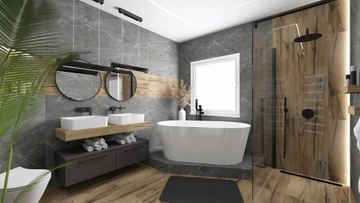 Дизайн/3D Визуализация Ванной/Кухни Технический Чертеж и Список Товаров.