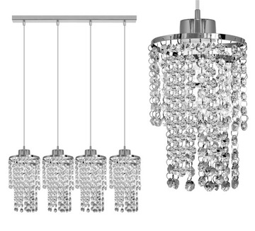 LAMPA WISZĄCA,PLAFON,LED,ŻYRANDOL KRYSZTAŁKI 1-111