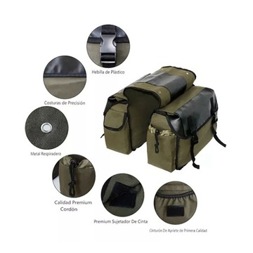 Torby rowerowe boczne Torby płócienne do jazdy na rowerze Torby siodłowe Duża pojemność roweru