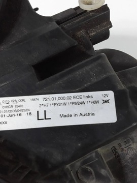 BMW 3 F30 F35 F31 2011 7210100002 SVĚTLA MLHOVKOVÉ LEVÝ STRANA