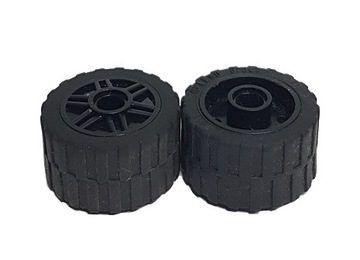 LEGO 2x KOŁO 55981 FELGA CZARNA 89201 OPONA 24x14