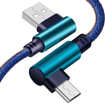 KABEL TYP C USB SZYBKIE ŁADOWANIE KĄTOWY 90°