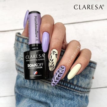 CLARESA HYBRID MARSHMALLOW 4 ФИОЛЕТОВЫЙ ЛАК ДЛЯ НОГТЕЙ 5г