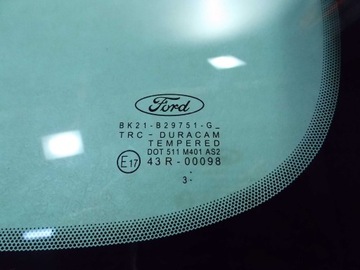 FORD TRANSIT CUSTOM 13-17 БОКОВОЕ ОКНО, ЛЕВАЯ ЦЕНТРАЛЬНАЯ ДВЕРЬ, НАКЛОННАЯ BK21-B29