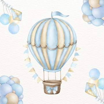 ZAPROSZENIE ZAPROSZENIA NA Baby Shower BALON 10szt