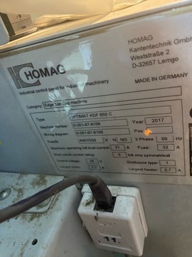 Кромкооблицовочный станок Homag Ambition 1650 FC