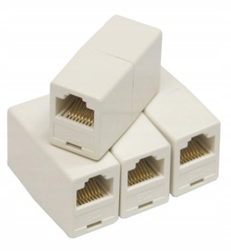 Adapter złącznik sieciowy ethernet RJ-45 łącznik