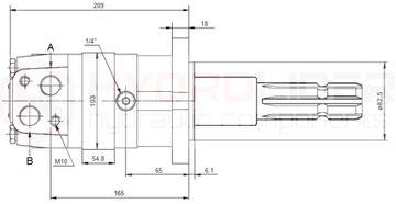ГИДРАВЛИЧЕСКИЙ ДВИГАТЕЛЬ SMS 315 O4WOM ГИДРОЛАЙДЕР