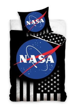 KOMPLET POŚCIELI 140X200 NASA ASTRONAUTA KOSMOS