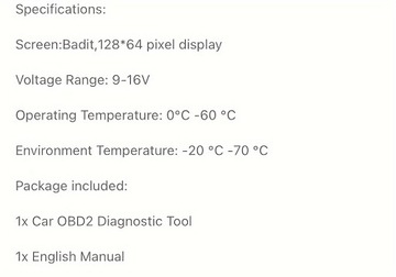 Считыватель автомобильных кодов AD310, сканер автомобильных кодов OBD2