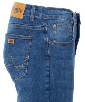 Spodnie jeansy niebieskie ELASTYCZNE DŻINSY W39