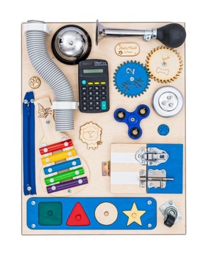 Tablica Manipulacyjna Sensoryczna Montessori