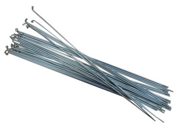 36x SZPRYCHY ROWEROWE STALOWE SREBRNE KOMPLET SLE SPOKES 295mm