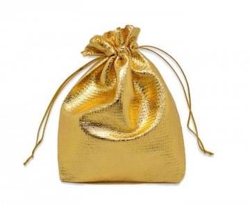 10x подарочный пакет GOLD 17x13 см