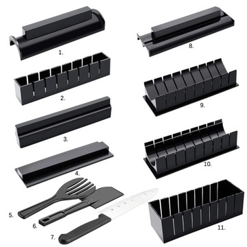 11x НАБОР ДЛЯ СУШИ «Сделай сам», 5 ФОРМ «Сделай сам»