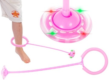 Обруч, скакалка, розовый шарик со светодиодной подсветкой.