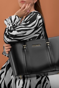 BETLEWSKI большая женская сумка и сумка через плечо, черная, вместительная, на молнии А4