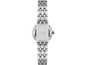 Srebrny KLASYCZNY zegarek damski na BRANSOLECIE elegancki prezent dla niej