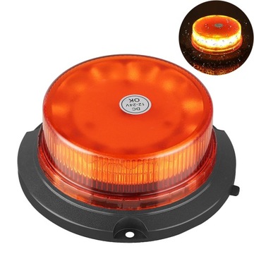 24 светодиодных вращающихся сигнальных фонаря, мигающий свет, магнит 10–30 В, 12 В