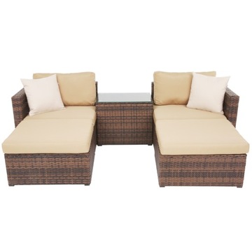 47133 OGRODOWE MEBLE MODUŁOWE KOMPLET PATIO GAIA