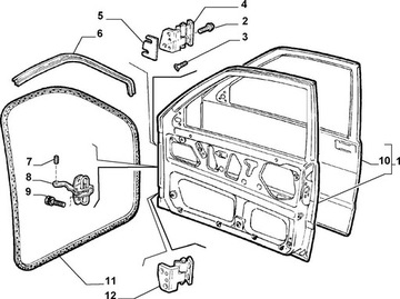 PANT DVEŘE SPODNÍ FIAT CINQUECENTO 7674235