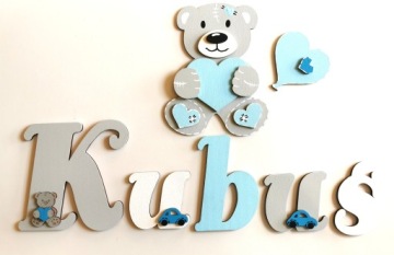 Большой плюшевый мишка 25см с сердцем и воздушным шариком