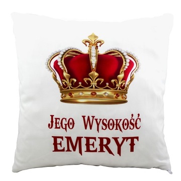 Poduszka prezent na emeryturę dla emerytki emeryta
