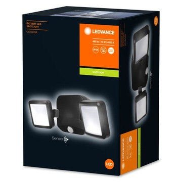 LAMPA LED na baterie 10W CZUJNIK RUCHU LEDVANCE