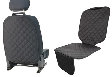 Mata ochronna pod fotelik samochodowy czarna - idealna na długie podróże