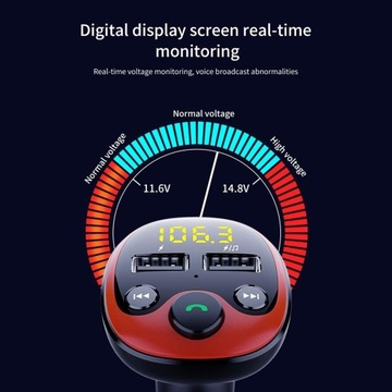 Автомобильный передатчик Bluetooth черный